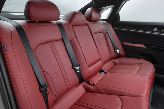 2026 Kia K5 Red Rear Seats
