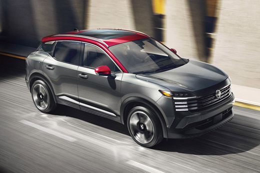 2026 Nissan Kicks exiting a tunnel into the daylight