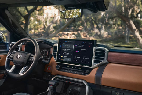 2026 Toyota Tundra center console touchscreen