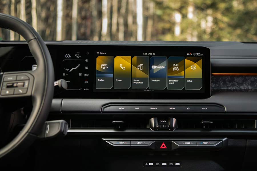 2027 Kia Telluride center console display