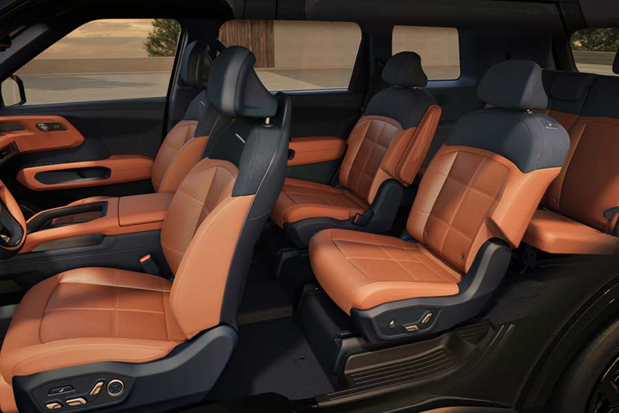 Seating layout of the 2027 Kia Telluride